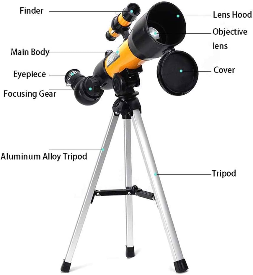 Space Refractor Astronal Telescope with Lightweight Tripod Monocular Telescopes Outdoor Monocular Space Tele