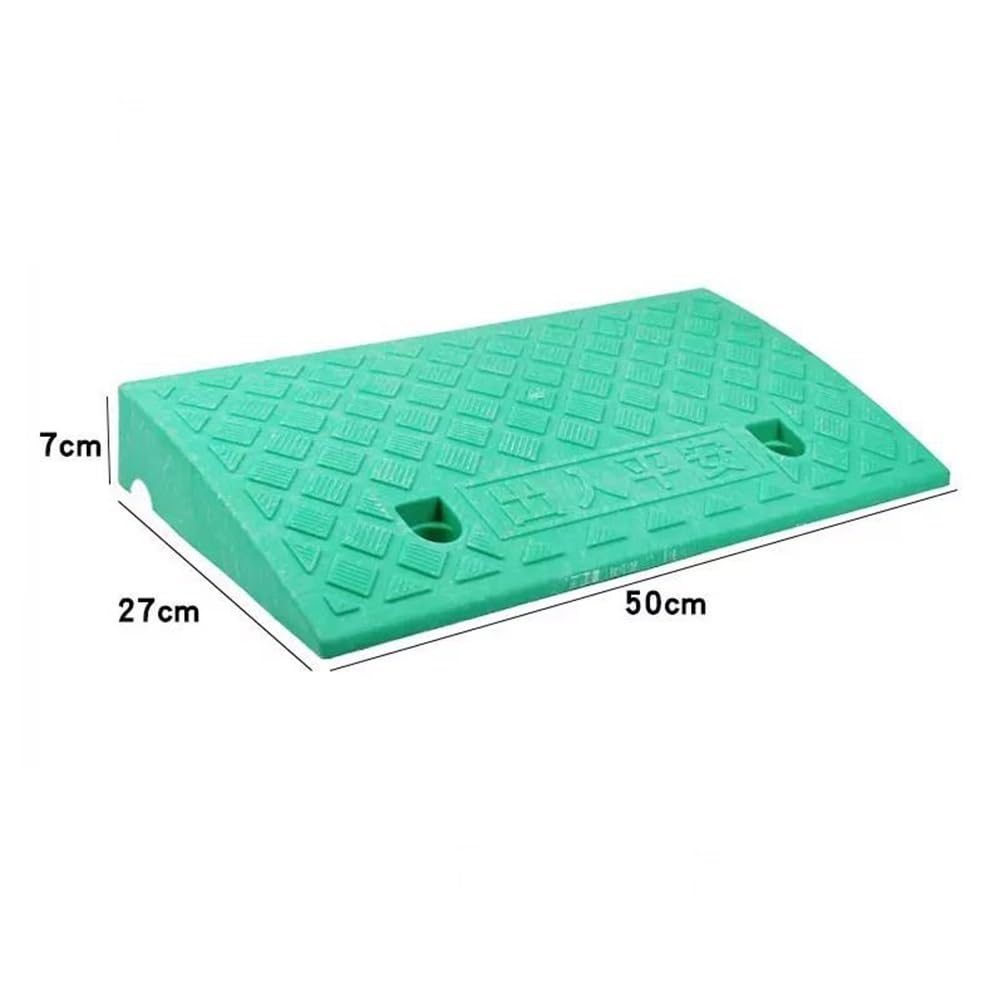 Genérico Rampa de Acceso Antideslizante de 1 Canal para sillas de Ruedas - 5 cm de Altura, 12,7 cm de Ancho, Acceso a bordillos Interiores y Exteriores para Puertas, escalones y garajes - N