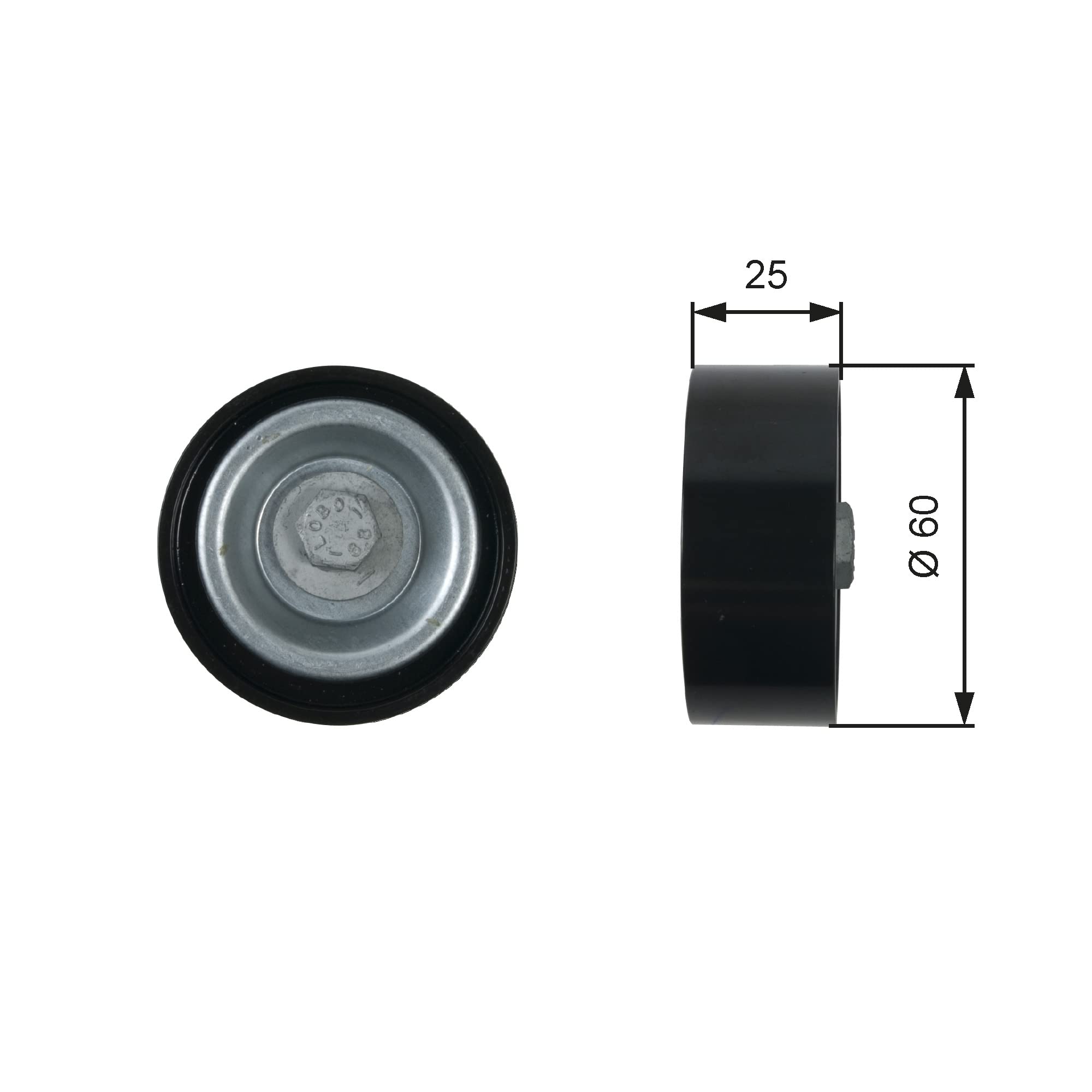 DEFLECTIONGUIDE PULLEY VRIBBED BELT T36413 FOR RENAULT LODGY DUSTER/SUV LOGAN
