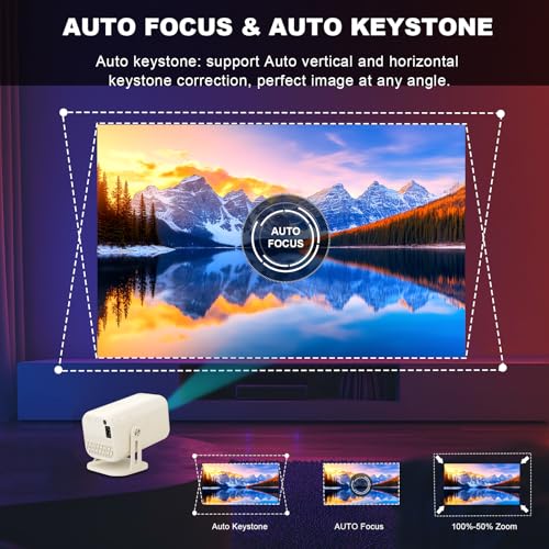 Image of BORSSO Pixel GO PRO Native 1080P Android 13.0, Dual OS, Smart Projector, Voice Control, Full Auto (OA + AF+TILT), 6X Brighter, 4K HDR Support, Netflix, Prime etc, WiFi 6 & BT, HDMI ARC, 3D Support
