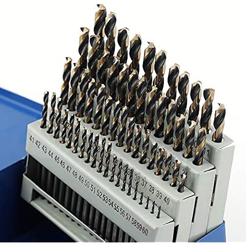 COMOWARE Number Size Drill Bit Set 60pcs Cover