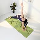 CULT Yoga Mat for Woman, Man & Kids | 6mm Non-Toxic TPE Anti-Slip Exercise Mat for Home Gym Workout | Latex-Free Durable Cushioned Fitness Mats with Travel Strap (Seismic Green) gallery image