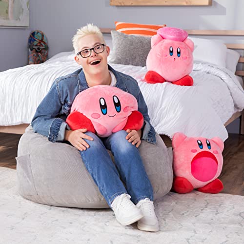 TOMY Club Mocchi Mocchi Peluche Kirby Cuore Mega 38 cm dell'universo Nintendo, super morbido e ideale per collezionisti e ragazze e ragazzi fin dai 3 anni. T12787 Multicolore