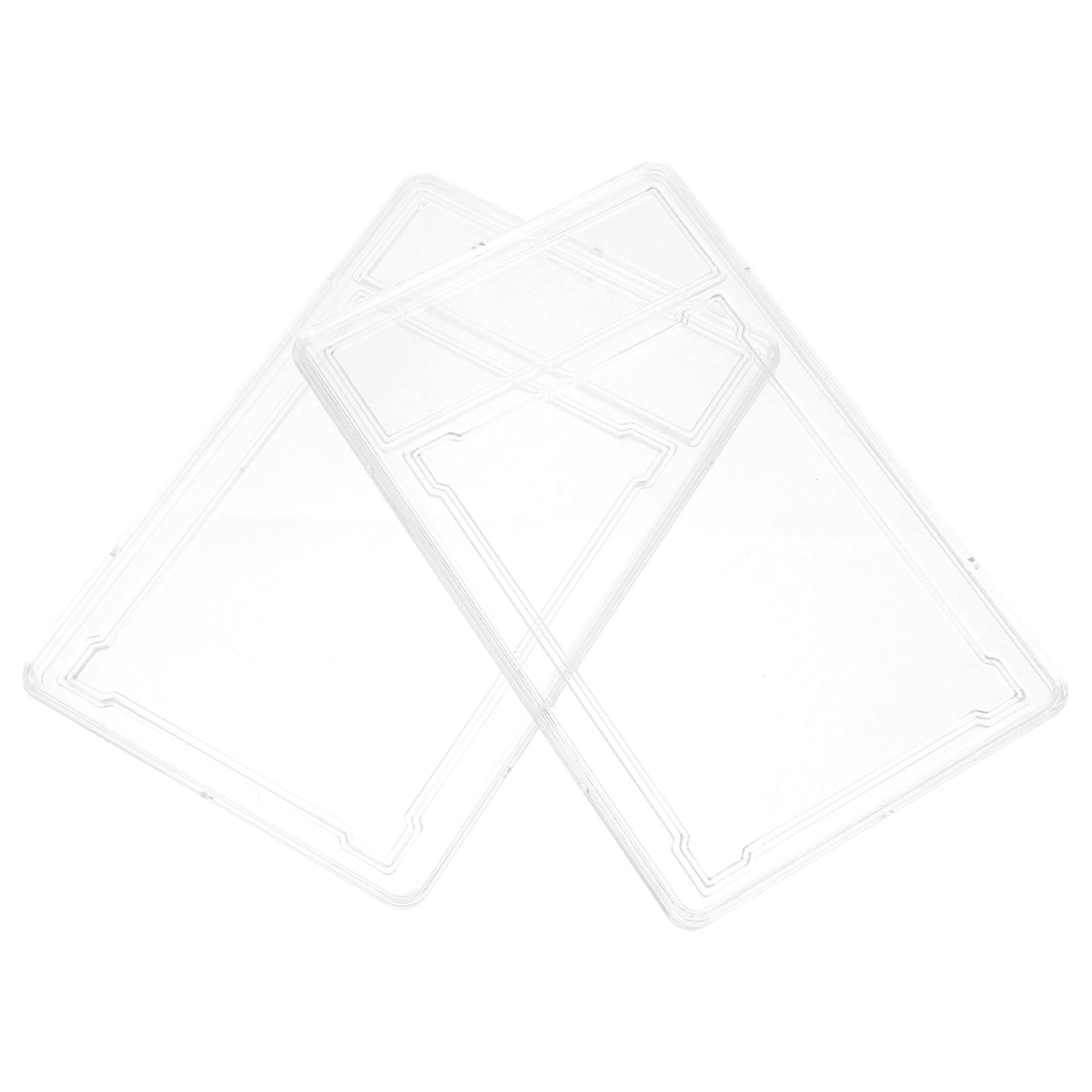KOMBIUDA Scatola Portaoggetti Da 3 Pezzi Con Custodia Protettiva Rigida Per Carte Porta Carte Con Custodie Per Carte Fotografiche Custodie Per Carte 2 Pezzi*3