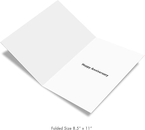 Miniatura 2 de The Best Card Company Bold Milestones  Tarjeta de aniversario con sobre (cabeza de letra, 8.5 x 11 pulgadas)  Número de aspecto de diamante J6110KMAG