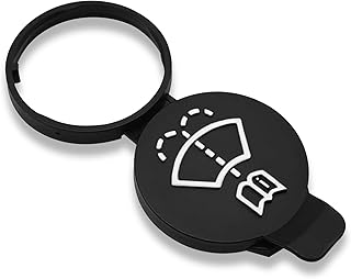 NTNEV Windshield Wiper Washer Fluid Reservoir Tank Bottle Cap Replacement Parts OEM # 12767700 13227300 19172571 12788573, Compatible with GMC Chevrolet Cadillac Buick (Black)