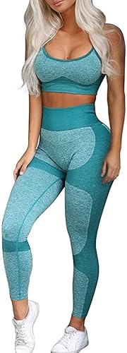 OLCHEE Women’s Workout Sets 2 Piece - Seamless Yoga Leggings