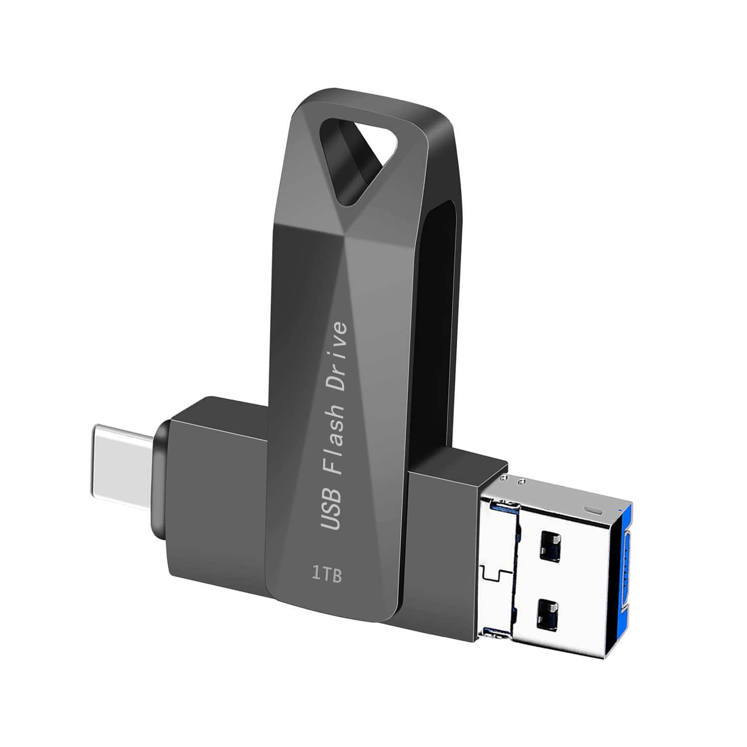 USB C Flash Drive 1TB Thumb Drive The Photo Stick for Android Phone Memory USB 3.1 Data Storage WANSISEN MacBook Pad Pro Phone,Computers and Tablets LXUC Black