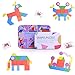 HellDoler Puzzle en Bois Jouets,Tangram Montessori Tangram Bois Jouets éducatifs Montessori pour Enfants,34 Pièces de Forme et 60 Cartes