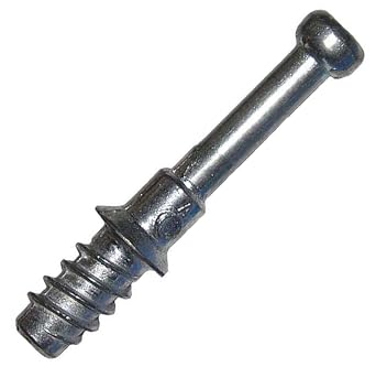 24mm 35mm Overall Dowel Pin for Cam Lock Disc Furniture Connectors 11mm Long Euro Wood Thread Fits 5mm Hole 10 Pack Fits Titus
