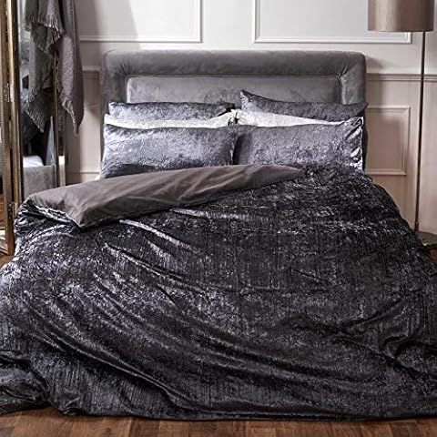Sienna Crinkle Velvet Duvet Cover Set Cover