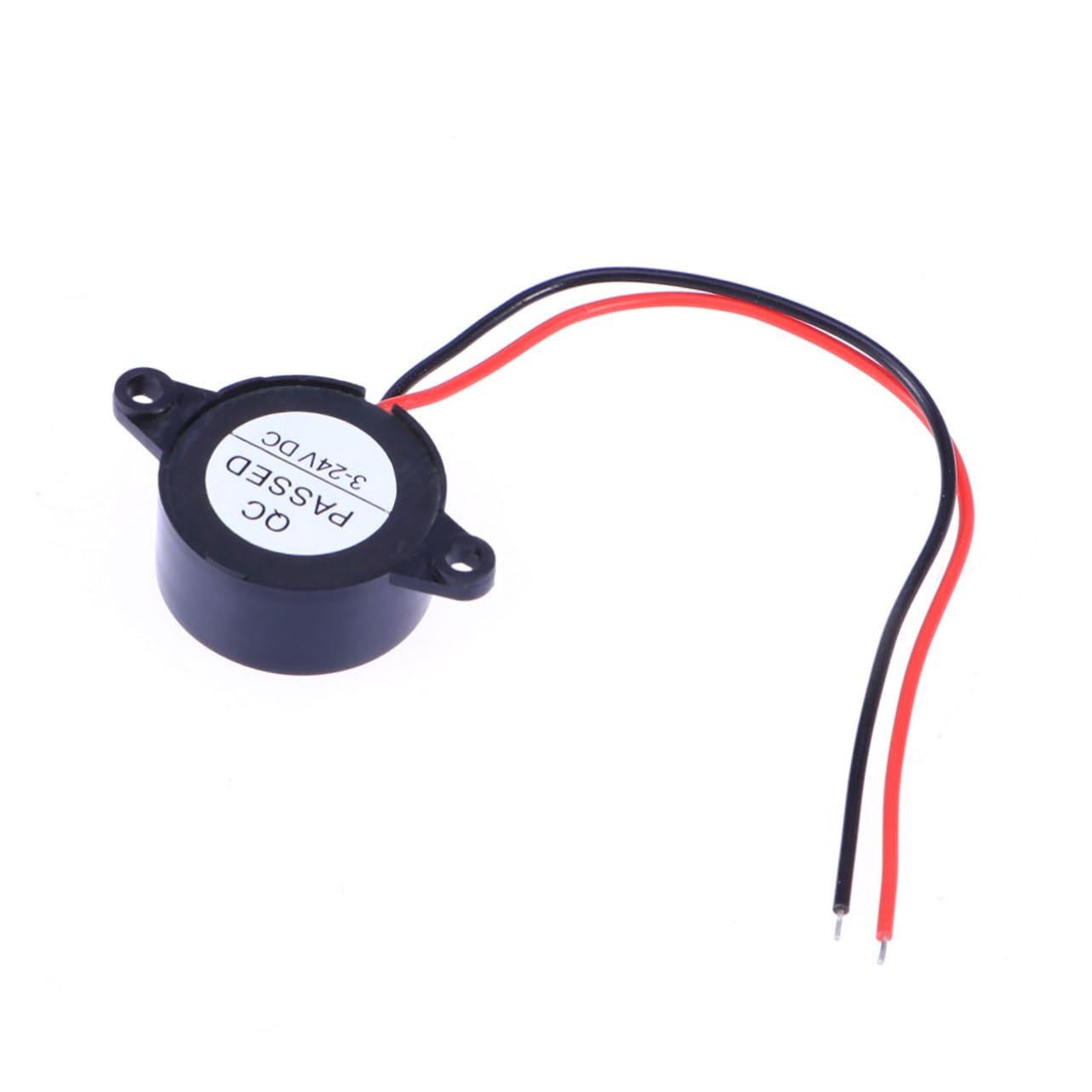 KICHOUSE 2pcs Piezoelectric Alarm Loud Enclosed Electronic Beeper with Wires Small Low Power Consumption for Industrial Applications