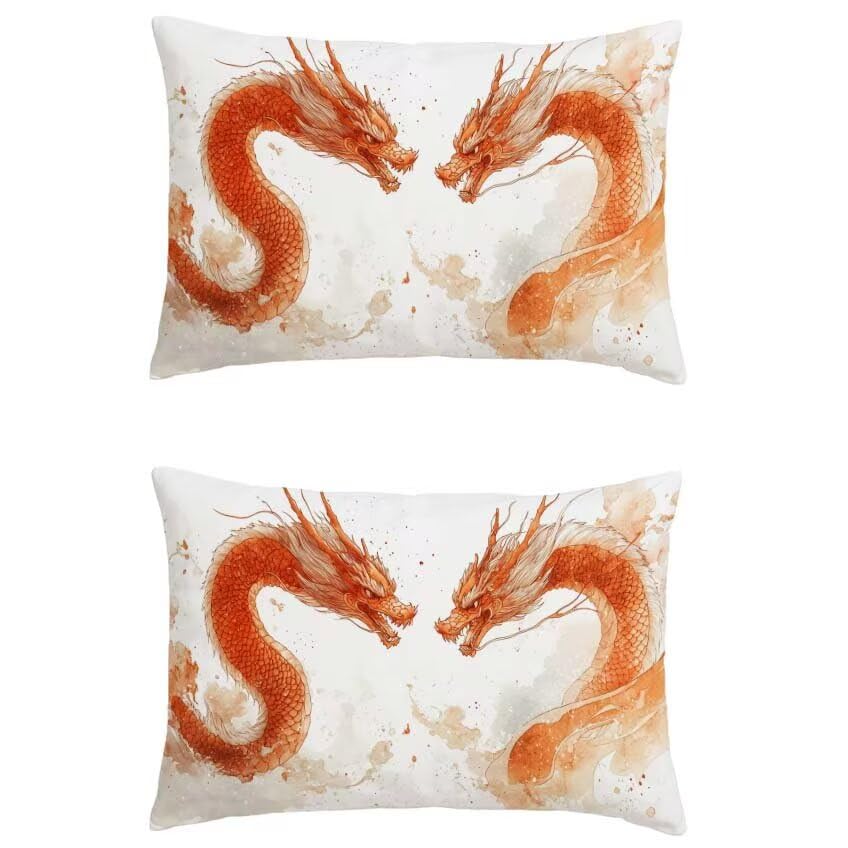 Housse de coussin orange brûlée imperméable pour protéger vos assises extérieures de l'humidité