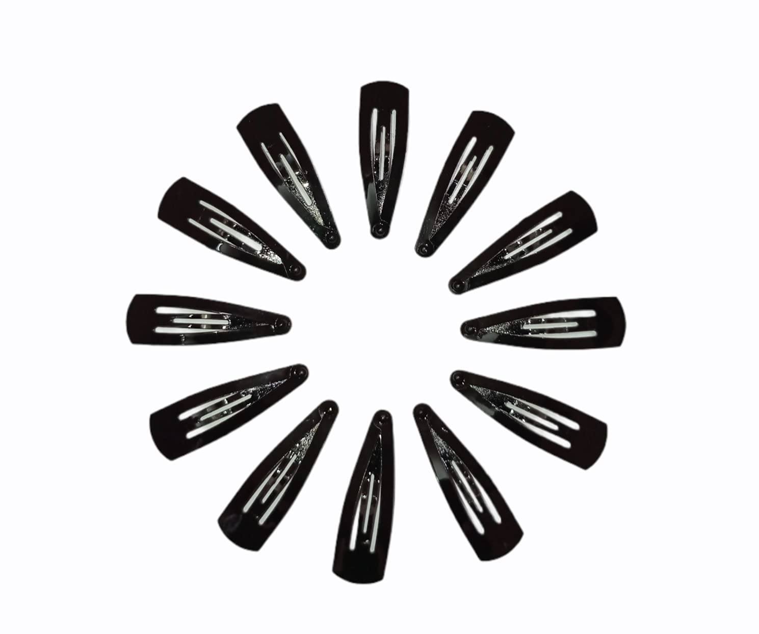 Ragini 12 Pieces Black Metal Tic Tac Tik Tak Hair Clips Pins for Women & Girls. (MATTE Black) (MEDIUM 5CM) (B099Z994YF) Amazon Price History, Amazon Price Tracker
