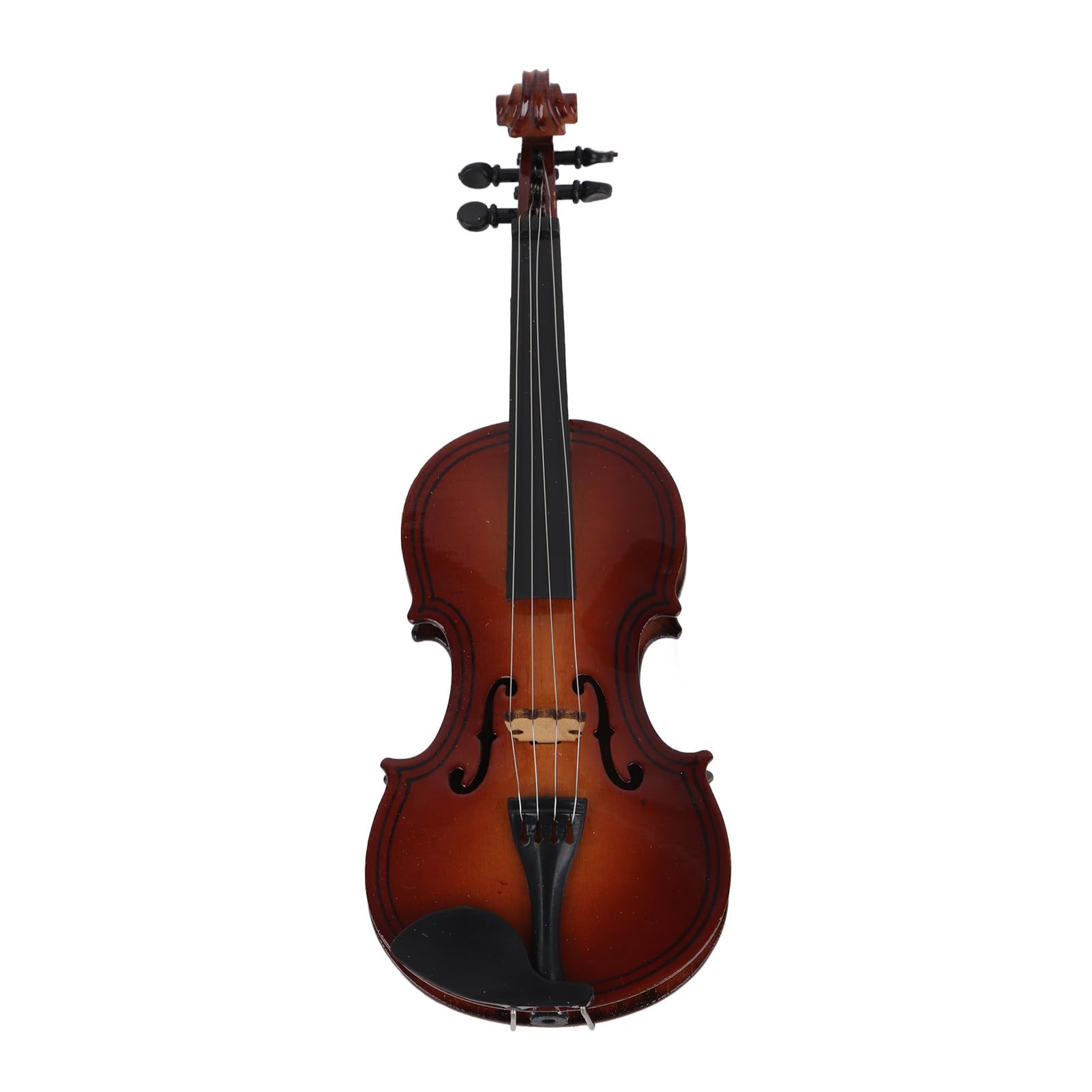 Violino in Miniatura con Supporto E Custodia Decorazione in Legno Per Casa delle Bambole Mini Modello di Strumento Musicale Per Soggiorno E Decorazione Per Scaffale Mini Replica di Violino Per Appassi