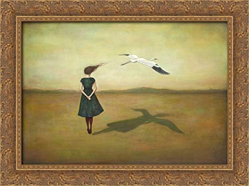 Eggscapism 24x19 Gold Ornate Wood Framed Canvas Art by Huynh, Duy
