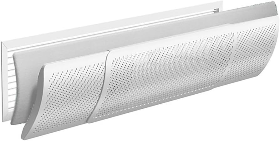 – Adjustable Central AC Vent Deflector Redirects Cool Air and Removes Dust for a Comfortable Environment (Cotton filter-L)