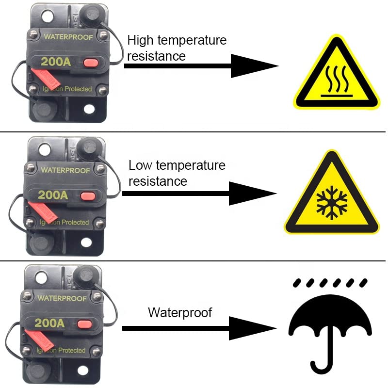 Disyuntor de 100A para barco y coche con protección contra sobrecarga CC 48V 4