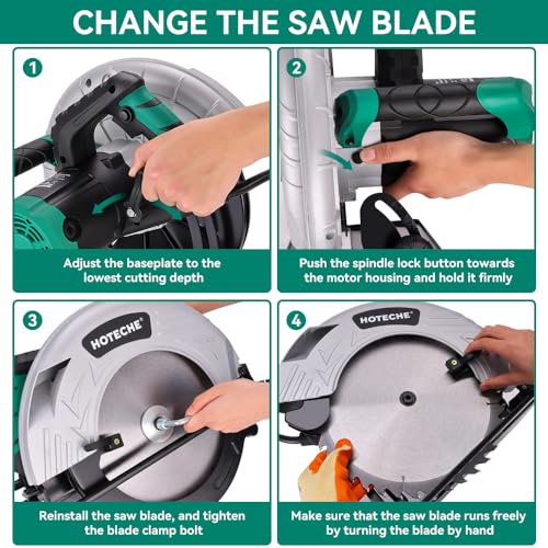 Hoteche 12-Inch Portable Table Saw