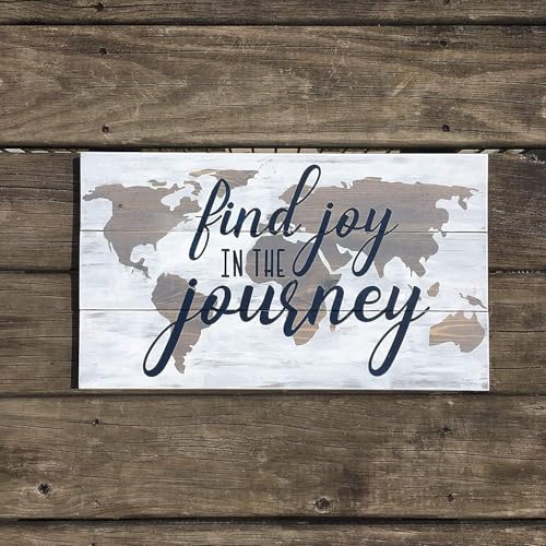 Rustic Wooden Signs Find Joy in The Journey Sign Wall