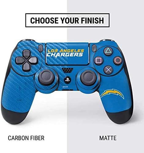 Vista 43 de Skinit - Skin para juegos para PS4 Pro/Slim Controller – licencia oficial NFL Los Angeles Chargers Retro Logo