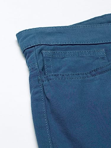 Image of The Indian Garage Co Men Slim Fit Solid Mid-Rise Chino Shorts