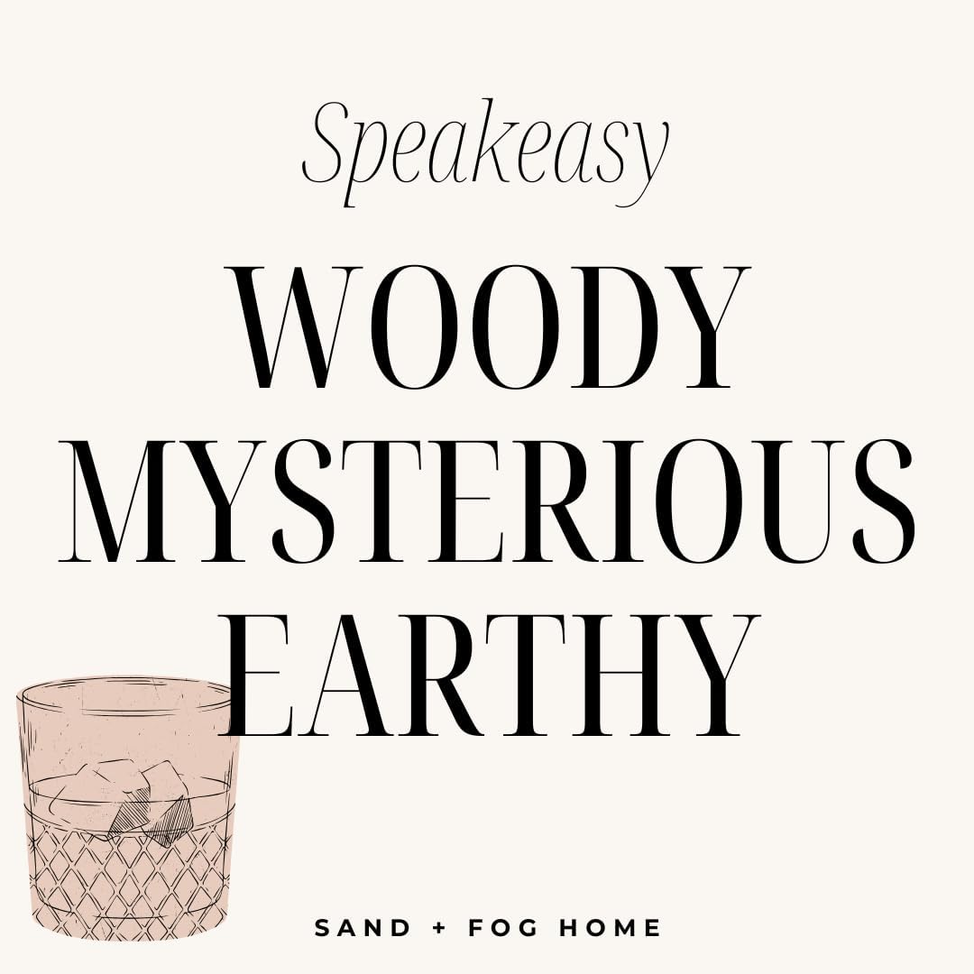 Whiskey & Leather Scented Candle - Speakeasy – Additional Scents and Sizes – 100% Cotton Lead-Free Wick - Luxury Air Freshening Jar Candles - Perfect Home Decor – 16oz
