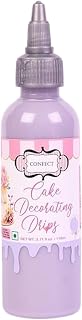 Confect Edible Cake Drip – Luscious Lavender | Squeeze Bottle | Ready-to-Use Drip Icing for Cakes, Cupcakes, Doughnuts & Desserts | Cake Decorating Drip for Elegant Designs -3.71 Oz
