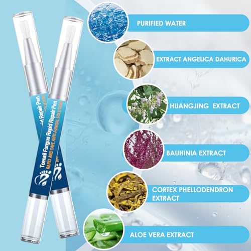 Nagelaufbauserum [4 Stück], Nagelpflege, Nagelreparaturstift, Nagelpflege pflegend, NägelReparatur, für Gebrochene und Verfärbte Fingernägel und Fußnägel