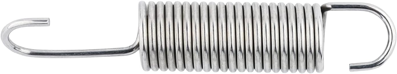 GUPO 3-5/8"Stainless Steel Replacement Recliner Sofa Mechanism Tension Spring - Long Neck Hook (2PCS)/Silver