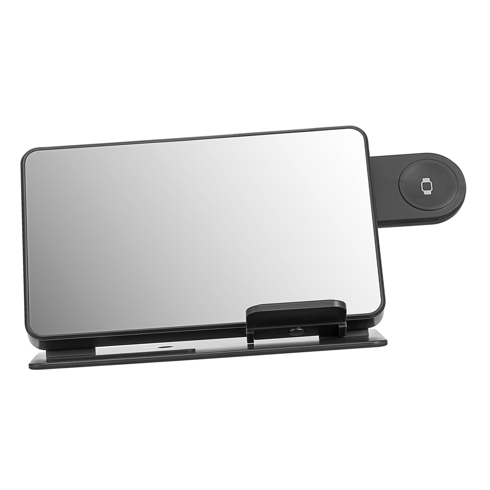 Station de Charge sans Fil Multifonction avec Réveil Numérique LED et Affichage Température Support Rapide Compatible pour Téléphone Montre Connectée et Écouteurs Bureau et Maison