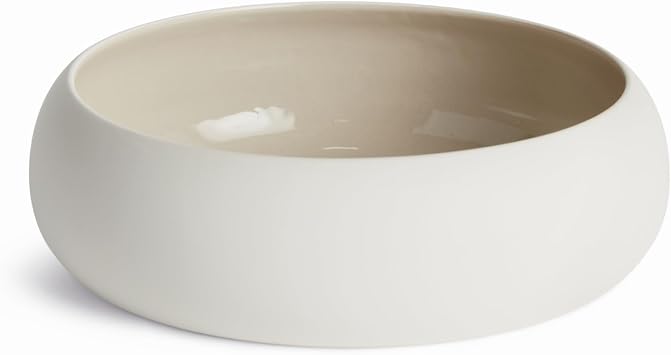 Napa Home & Garden Barclay Butera Sandbar Decorative Bowl - White/Taupe Brown,Taupe,White