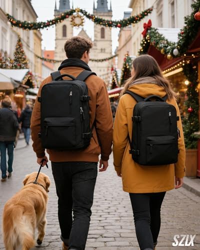 SZLX Voor Ryanair Handbagage Handbagage 40x20x25 Handbagage Voor Onder De Stoel, Easyjet Handbagage Reistas Rugzak Handbagage Met Waterfles Houder