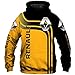 Produktbild SPORTYAN 3D Voll Drucken Hoodies,Jacke,T-Shirt,Kurze-Hose Renault Herren Leicht Sweatshirt Unisex Beiläufig Fußball Sportkleidung Oben/A/XXL