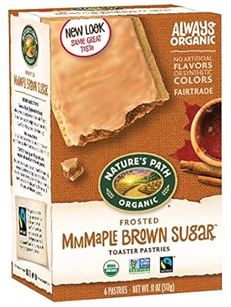 Toaster Pastries, Brown Sugar Maple Cinnamon, Frosted (6 per box), Organic, 11 oz.