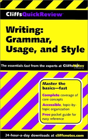 Buy CliffsQuickReview Writing: Grammar, Usage, and Style — BookShops.in