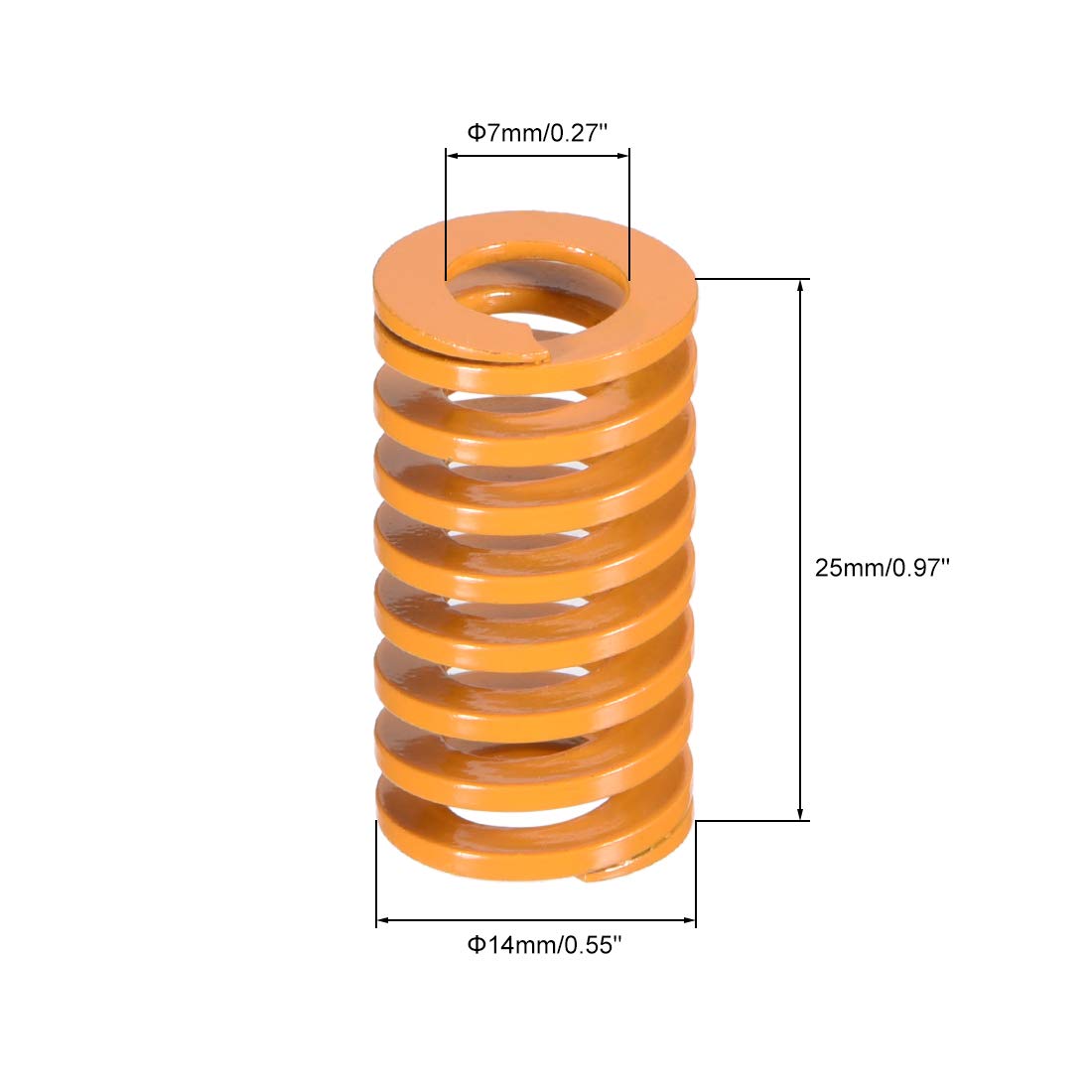 Lot De 6 Ressorts De Matrice Pour Imprimante 3D - 8mm Diamètre Ext, 30mm Long - Vert - Charge Lourde - 7