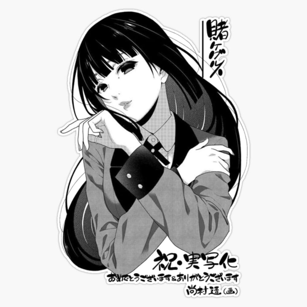 Autocollant Voiture Kakegurui Yumeko Bikini - 6 Pouces - Anime Waifu Résistant