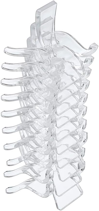 Hipiwe 10 Packs Acrylic Triangle Display Holder Rock Display Stand, Small