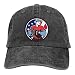 Produktbild COOL-SHOW Baseballkappe, amerikanische Flagge, Unisex, weich, Vintage-Stil, verstellbar, Retro, Schwarz