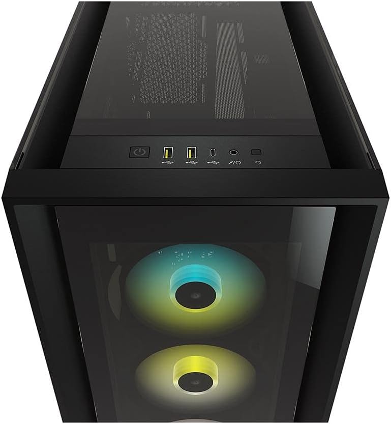 CORSAIR iCUE 5000X RGB Tempered Glass Mid-Tower ATX PC Smart Case with ATX - RM850x Shift Power Supply Installed, Black