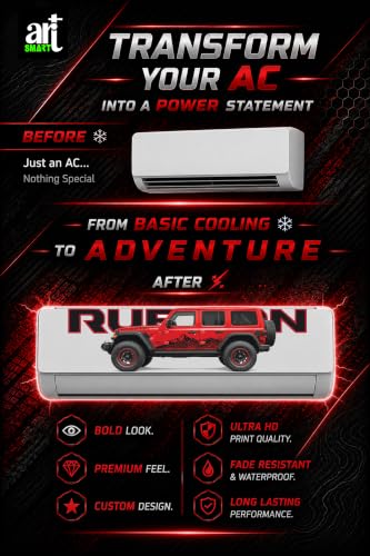 Image of Trending Porschhe 911 Racing AC Sticker, Air Conditioner Premium Vinyl, HD Gloss Finish, 24 Inches, for AC, Wall, Door, Glass (RUBIRED)