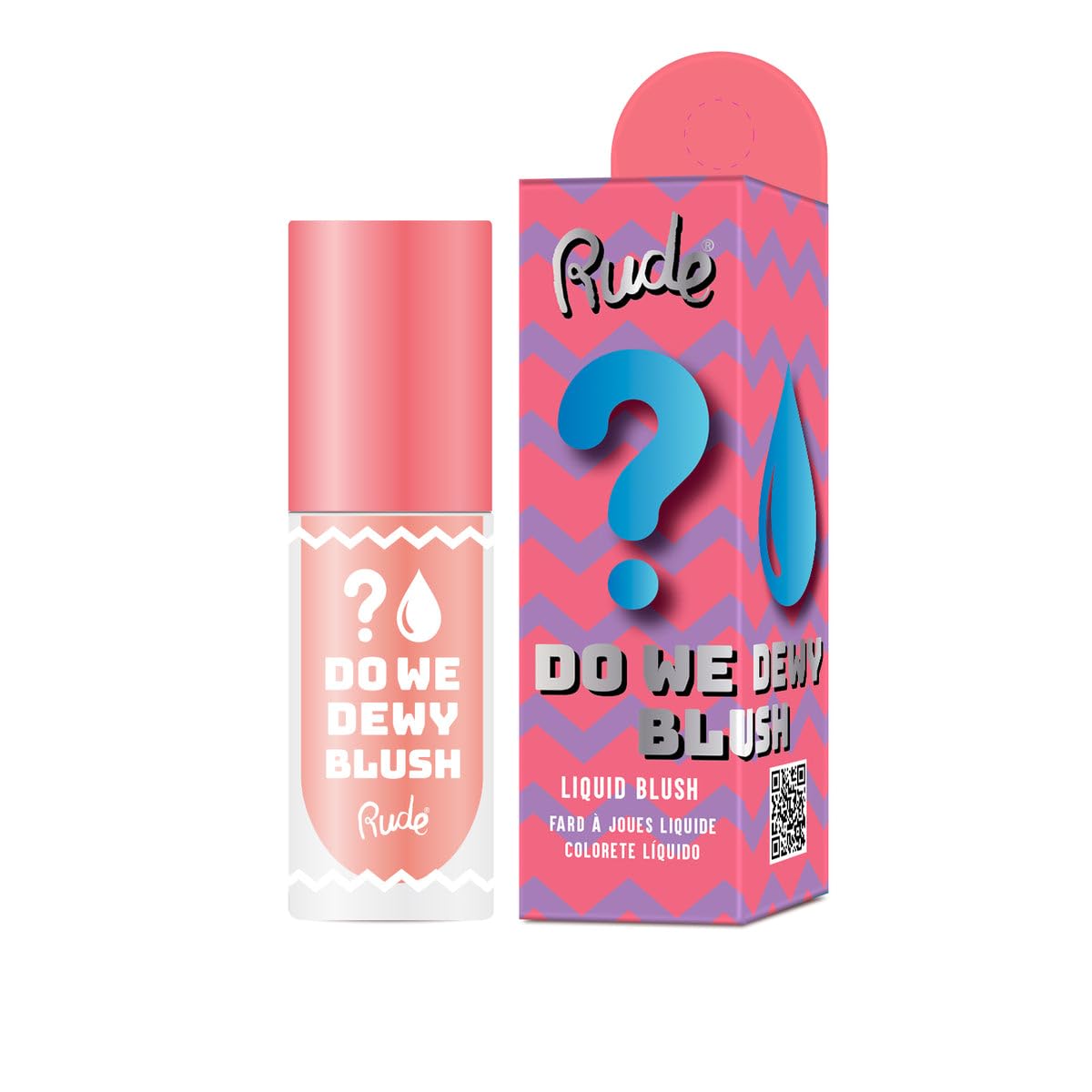 Rude Do We Dewy Liquid Blush Peachy Pink