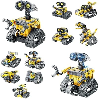 Sillbird Bundle - 2 Items Robot Building Kit with Remote Control Gifts for Kids Boys Ages 8-13, Coding Christmas STEM Robotic Technic Racer Car Toys for Birthday