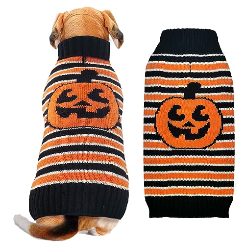 Pull tricoté rayé Halloween pour grand chien XXL ABRRLO - 2
