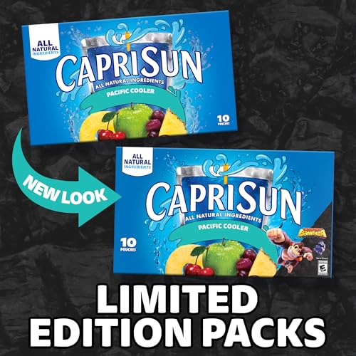 Capri Sun Pacific Cooler Mixed Fruit Flavored Juice Drink Blend, 10 ct Box, 6 fl oz Pouches