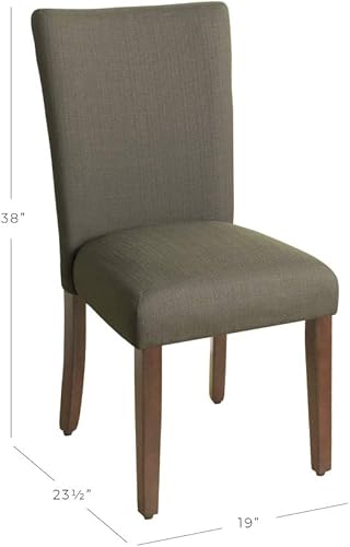 Miniatura 161 de HomePop Parsons - Silla clásica tapizada para comedor Gris ceniza,Azul Demask,Marrón Boucle (paquete individual),Marrón (Brown Damask),Marrón (Brown