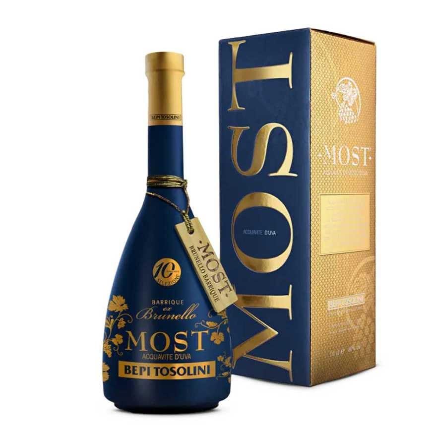 Bepi Tosolini MOST Barrique Ex-Brunello 70cl – Edler italienischer Grappa 40% Vol – Gereift in...