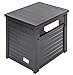 New Age Pet ECOFLEX Litter Loo Enclosure End Table - Durable, Eco-Friendly Wood Plastic Composite, Easy Clean, No Tool Assembly, Fits Standard Litter Pans, 10-Year Warranty - Espresso Black