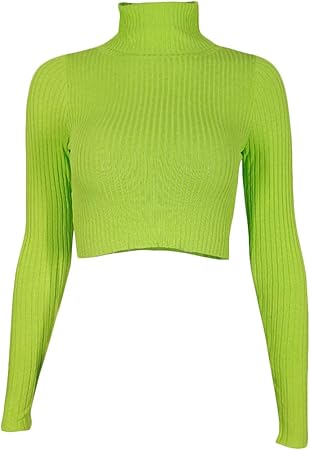 blusa neon feminina cropped